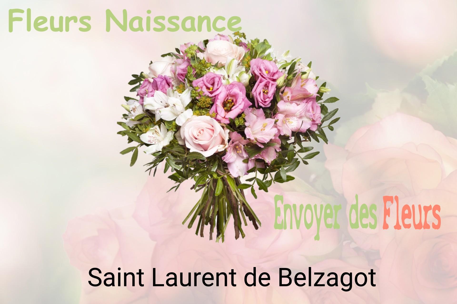 Bouquet de fleurs de naissance livré à Saint-Laurent-de-Belzagot